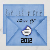 Invitation de fête de remise des diplômes (Devant / Derrière)