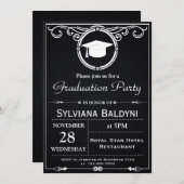 Invitation de fête de remise des diplômes (Devant / Derrière)