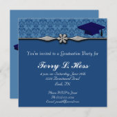 Invitation de fête de remise des diplômes (Devant / Derrière)