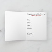 Invitation de fête de remise des diplômes (Intérieur)