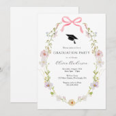 Invitation de fête de remise des diplômes à l'arc- (Devant / Derrière)