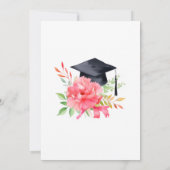 Invitation de fête de remise des diplômes à typogr (Dos)