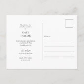 Invitation de fête de remise des diplômes avec col (Dos)