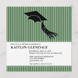 Invitation de fête de remise des diplômes avec le