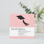 Invitation de fête de remise des diplômes avec le (Debout devant)