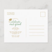 Invitation de fête de remise des diplômes avec pho (Dos)