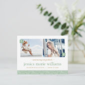 Invitation de fête de remise des diplômes avec pho (Debout devant)