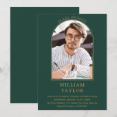 Invitation de fête de remise des diplômes avec pho (Devant / Derrière)