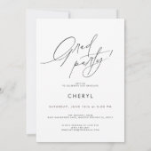 Invitation de fête de remise des diplômes avec pho (Dos)