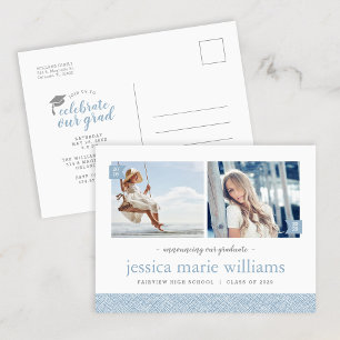 Invitation de fête de remise des diplômes avec pho