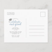 Invitation de fête de remise des diplômes avec pho (Dos)