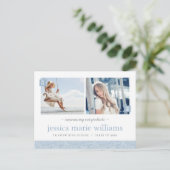 Invitation de fête de remise des diplômes avec pho (Debout devant)