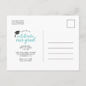 Invitation de fête de remise des diplômes avec pho (Dos)