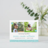 Invitation de fête de remise des diplômes avec pho (Debout devant)