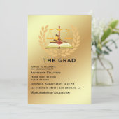 Invitation de fête de remise des diplômes d'avocat (Debout devant)
