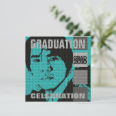 Invitation de fête de remise des diplômes de (Debout devant)