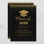 invitation de fête de remise des diplômes de (Devant / Derrière)