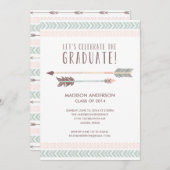 Invitation de fête de remise des diplômes de (Devant / Derrière)