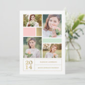 Invitation de fête de remise des diplômes de (Debout devant)