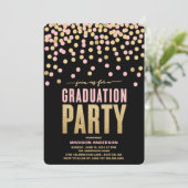 Invitation de fête de remise des diplômes de (Debout devant)