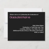 Invitation de fête de remise des diplômes de (Dos)