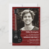 Invitation de fête de remise des diplômes de guita (Devant)