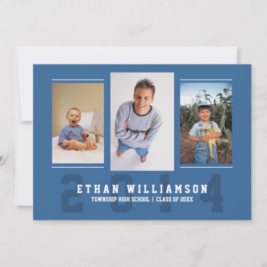 Invitation de fête de remise des diplômes de photo (Devant)