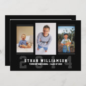 Invitation de fête de remise des diplômes de photo (Devant / Derrière)