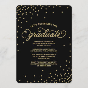 Invitation de fête de remise des diplômes des