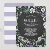 Invitation de fête de remise des diplômes du (Devant / Derrière)