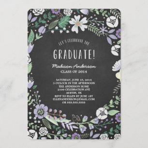 Invitation de fête de remise des diplômes du
