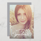 INVITATION DE FÊTE DE REMISE DES DIPLÔMES DU (Devant / Derrière)