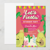 Invitation de FÊTE de RETRAITE (Devant / Derrière)