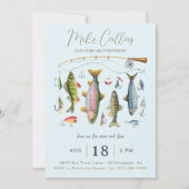 Invitation de fête de retraite de pêche (Devant)