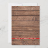 Invitation de fête de retraite de pompier de ligne (Dos)