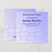 Invitation de fête de retraite élégante (Devant / Derrière)