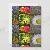 Invitation de fête de retraite florale violette (Dos)
