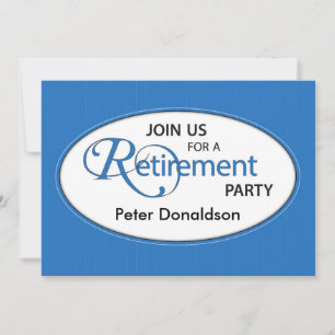 Invitation de fête de retraite Personnaliser le no