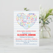 Invitation de fête de retraite pour enseignants co (Debout devant)