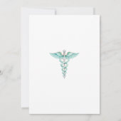Invitation de fête de retraite pour médecin infirm (Dos)