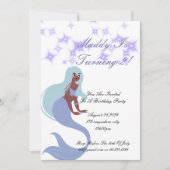 Invitation de fête de sirène pour filles (Devant)