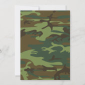 Invitation de fête de soldat militaire (Dos)