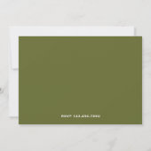 Invitation de fête de spa vert pour une douche de (Dos)