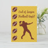 Invitation de fête de sport de football sur mesure (Debout devant)