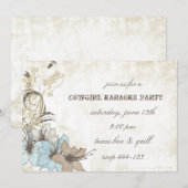 Invitation de fête de style occidental (Devant / Derrière)