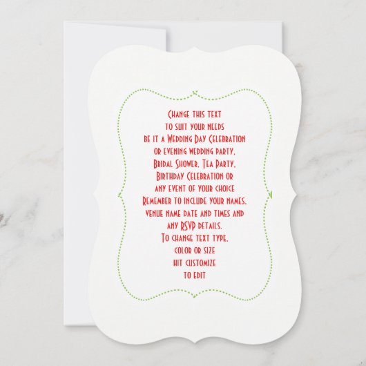 Invitation de fête de thé modifiable Fleurs de fra (Dos)