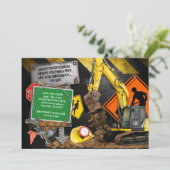 Invitation de fête de travailleur du bâtiment (Debout devant)