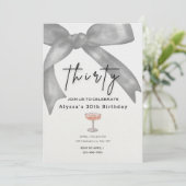 Invitation de fête de trente ans (Debout devant)