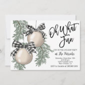 Invitation de fête de vacances (Devant)