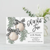 Invitation de fête de vacances (Debout devant)